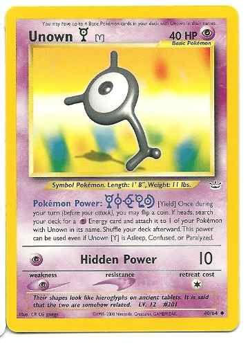 Unown Y Neo Revelation